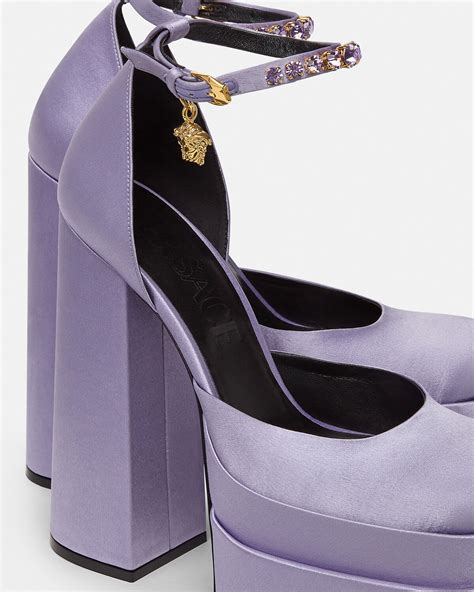 versace medusa slip ons|Versace Medusa platform pumps.